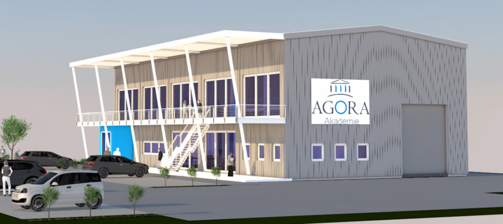 Bauzeichnung für das Agora Akademie Trainingscenter